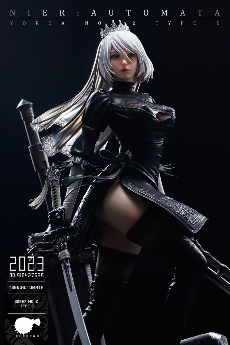 Puffer Studio 2B 豪華版 1/4 スタチュー ニーアオートマタ Nier : Puffer Studio 1/4 Statue GK NieR Automata 2B – DaWeebStop