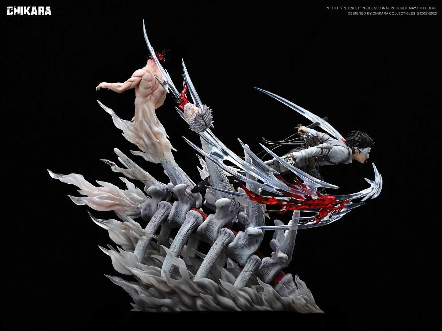 ATTACK ON TITAN - Captain Levi vs Zeke by Chikara Studio