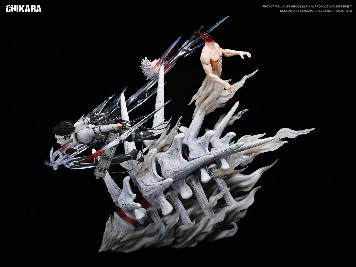 ATTACK ON TITAN - Captain Levi vs Zeke by Chikara Studio