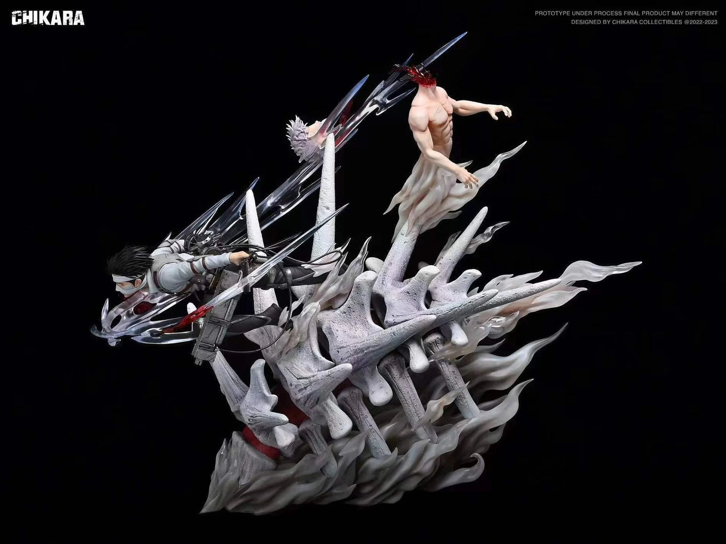 ATTACK ON TITAN - Captain Levi vs Zeke by Chikara Studio