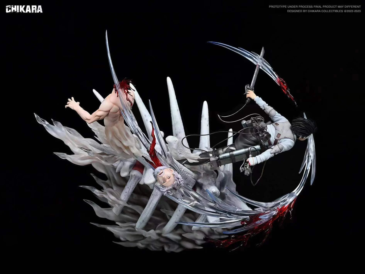 ATTACK ON TITAN - Captain Levi vs Zeke by Chikara Studio