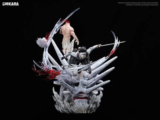 ATTACK ON TITAN - Captain Levi vs Zeke by Chikara Studio