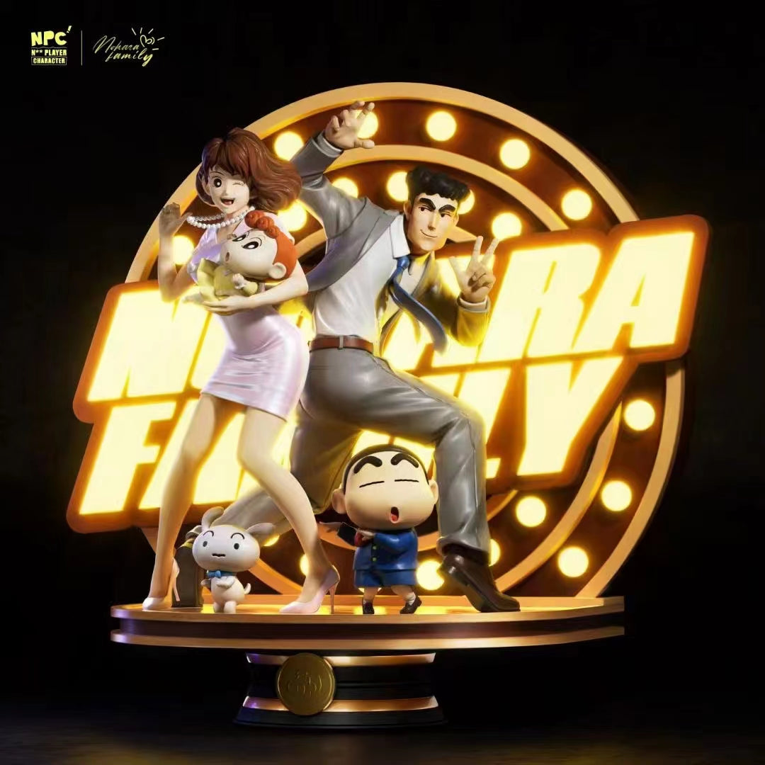 NPC Studio Crayon Shin Chan Nohara Family Resin Statue