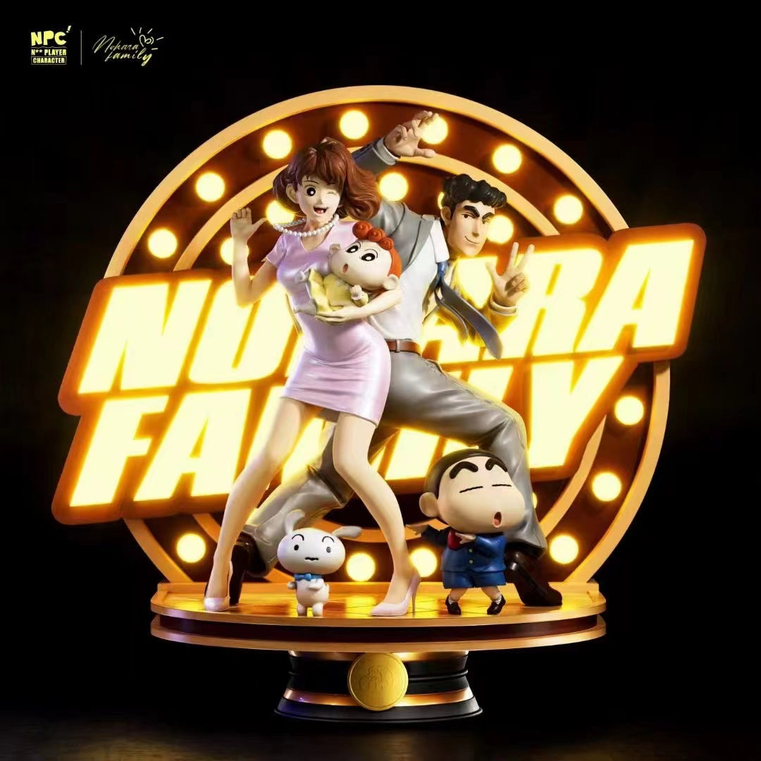 NPC Studio Crayon Shin Chan Nohara Family Resin Statue