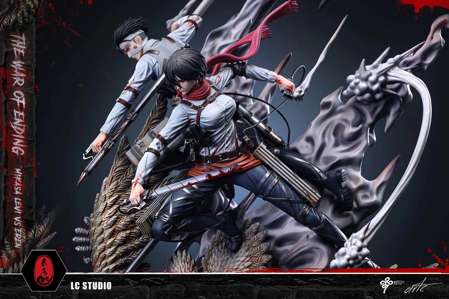 ATTACK ON TITAN - LC Studio Mikasa & Levi VS The Founding Titan