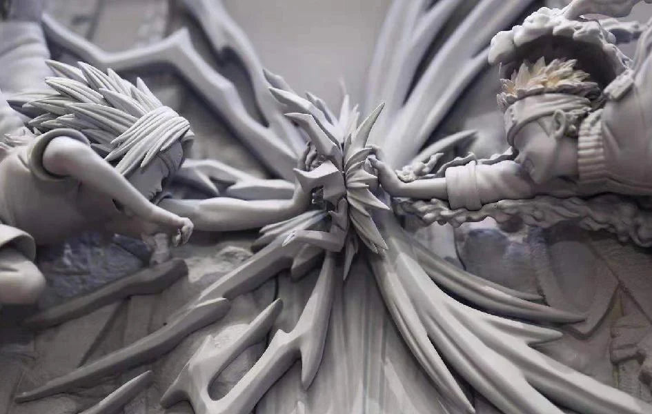 NARUTO- VS SASUKE AT THE VALLEY OF THE END MURAL STATUE TRIEAGLES STUDIO