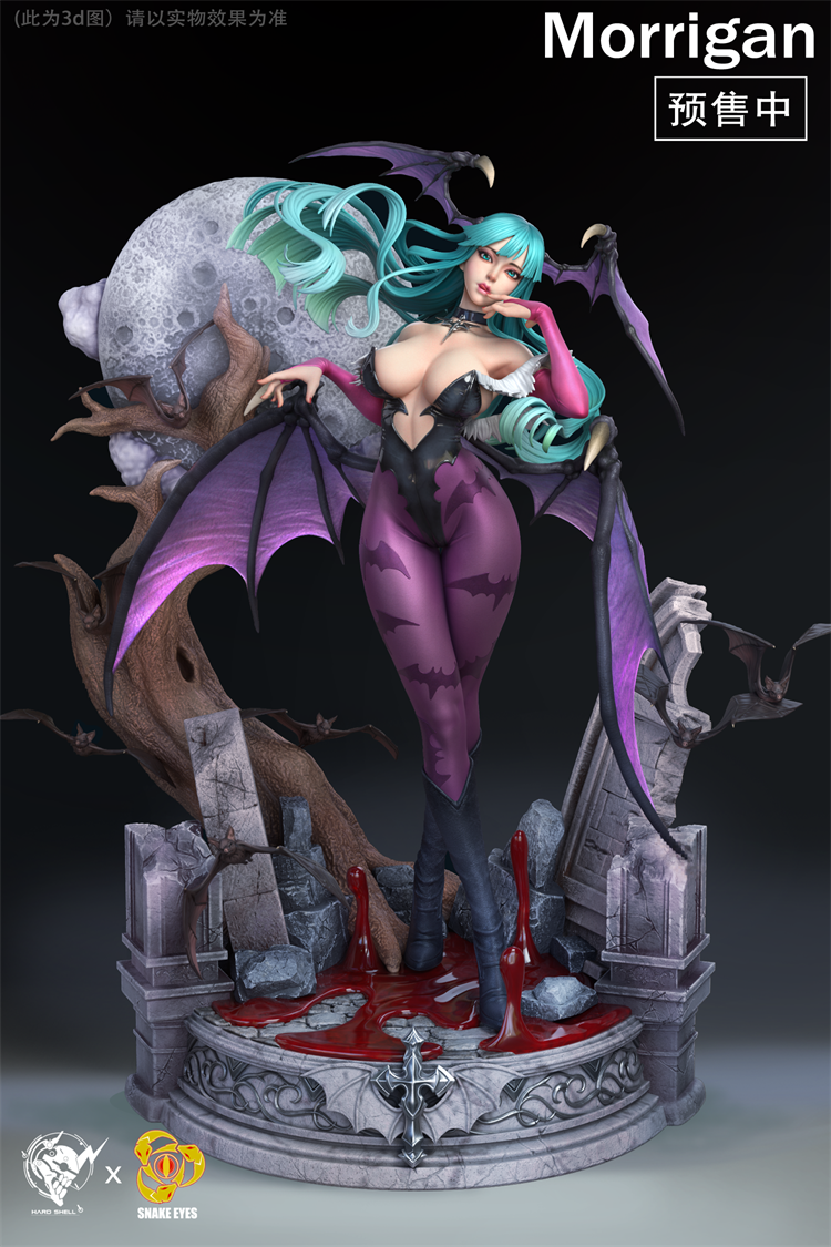 Hard Shell X Snake Eyes 1/4 Vampire Morrigan Aensland Resin Statue