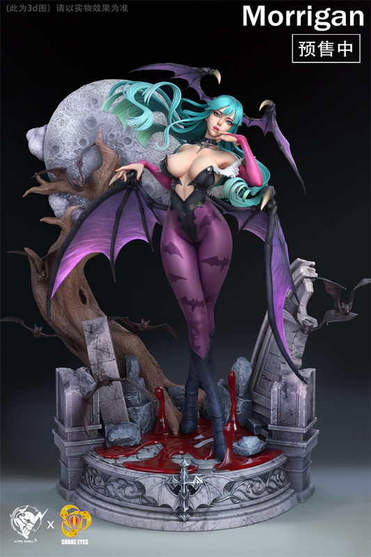 Hard Shell X Snake Eyes 1/4 Vampire Morrigan Aensland Resin Statue