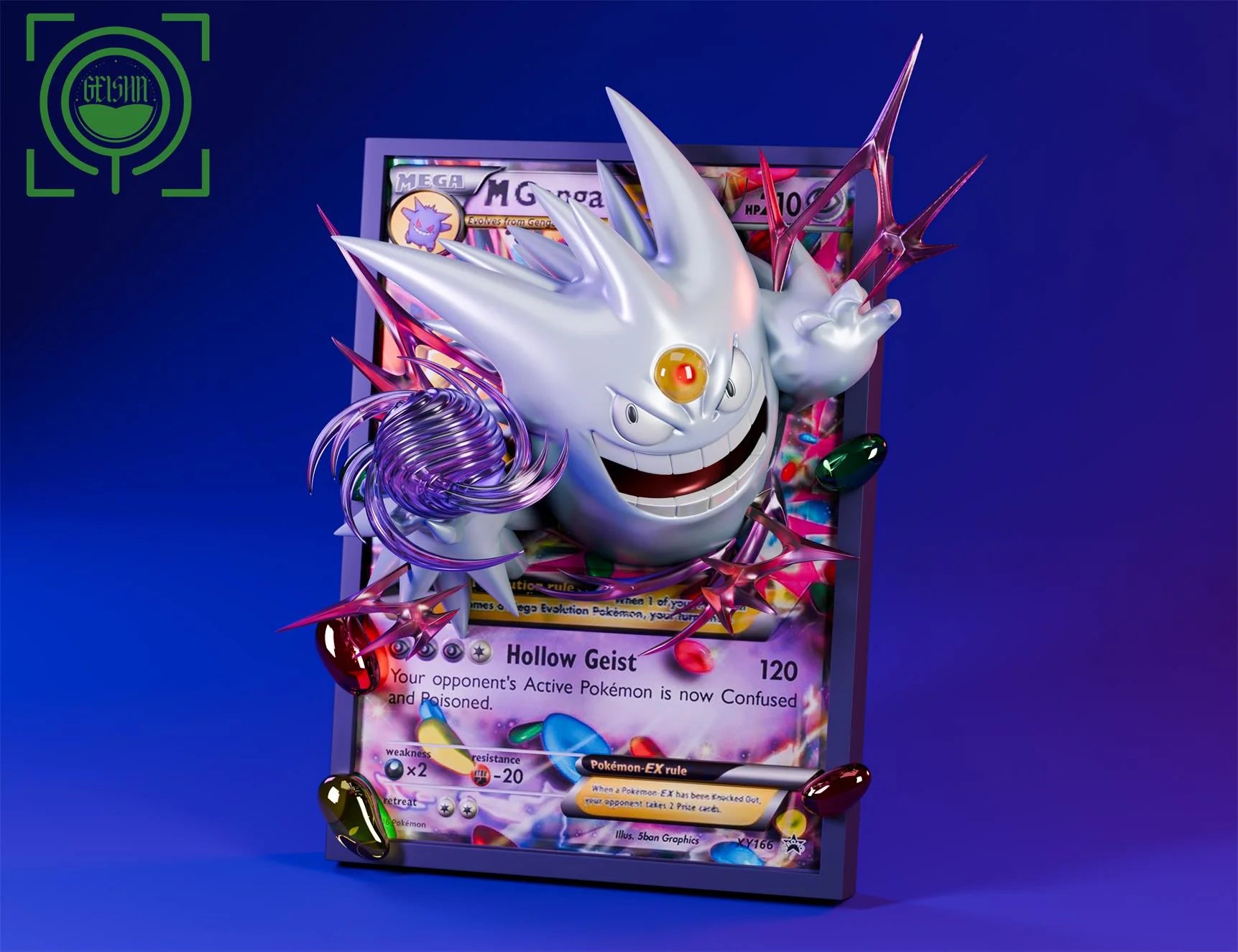 pokemon card gengar Amazon.com: Gengar ex 104/162 - Pokemon Temporal Forces - 2 Card Set main image 0