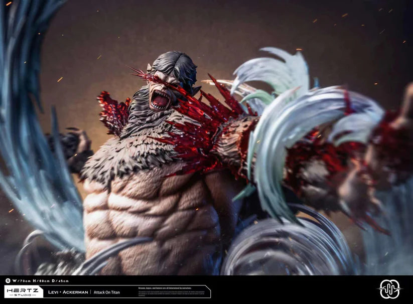ATTACK ON TITAN - Hertz Studio Levi VS Beast Titan