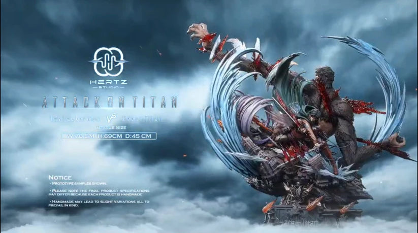 ATTACK ON TITAN - Hertz Studio Levi VS Beast Titan