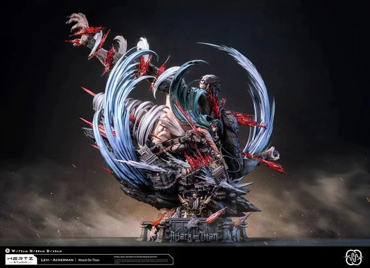 ATTACK ON TITAN - Hertz Studio Levi VS Beast Titan