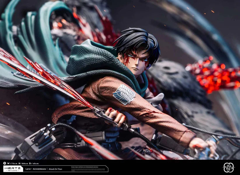 ATTACK ON TITAN - Hertz Studio Levi VS Beast Titan