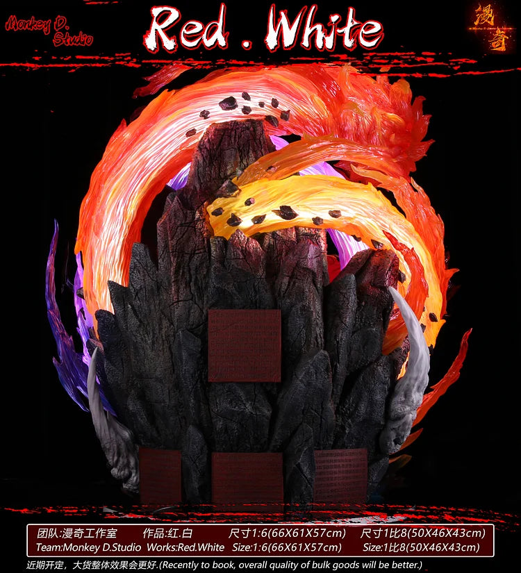 One Piece - Luffy and Shanks - Red/White by Monkey D. Studio