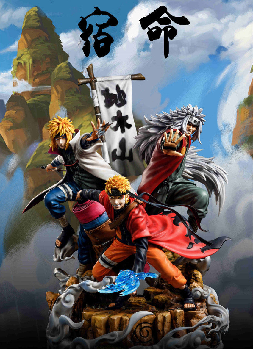 Naruto - Naruto & Minato & Jiraya by CW x SURGE studio - DaWeebStop
