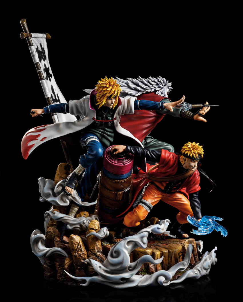 Naruto - Naruto & Minato & Jiraya by CW x SURGE studio - DaWeebStop