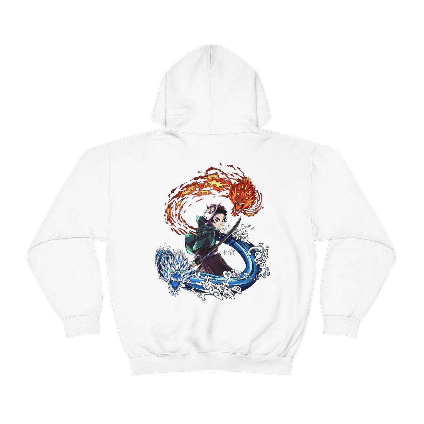 Demon Slayer - Kamado Tanjiro Premium Hoodie - "Dual Dragons"