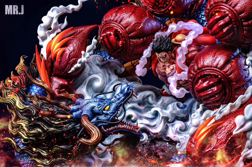 One Piece - MR.J Studio One Piece Gear 4 Luffy Vs Dragon Form Kaido