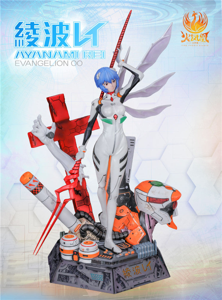 Evangelion - Fire Phenix Studio EVA Ayanami Rei Resin Statue - DaWeebStop