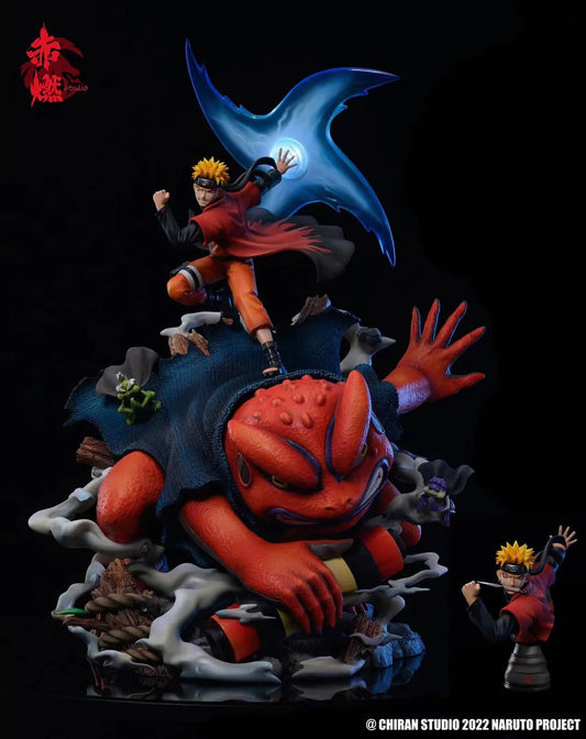 Naruto - Famous Scene Naruto Uzumaki Back From Mount Myōboku by ChiRan Studio - DaWeebStop