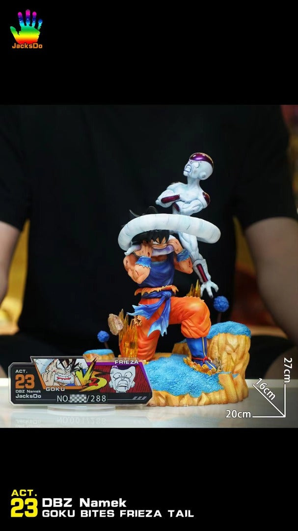 Dragon Ball - JacksDo Studio Goku bites Frieza's tail