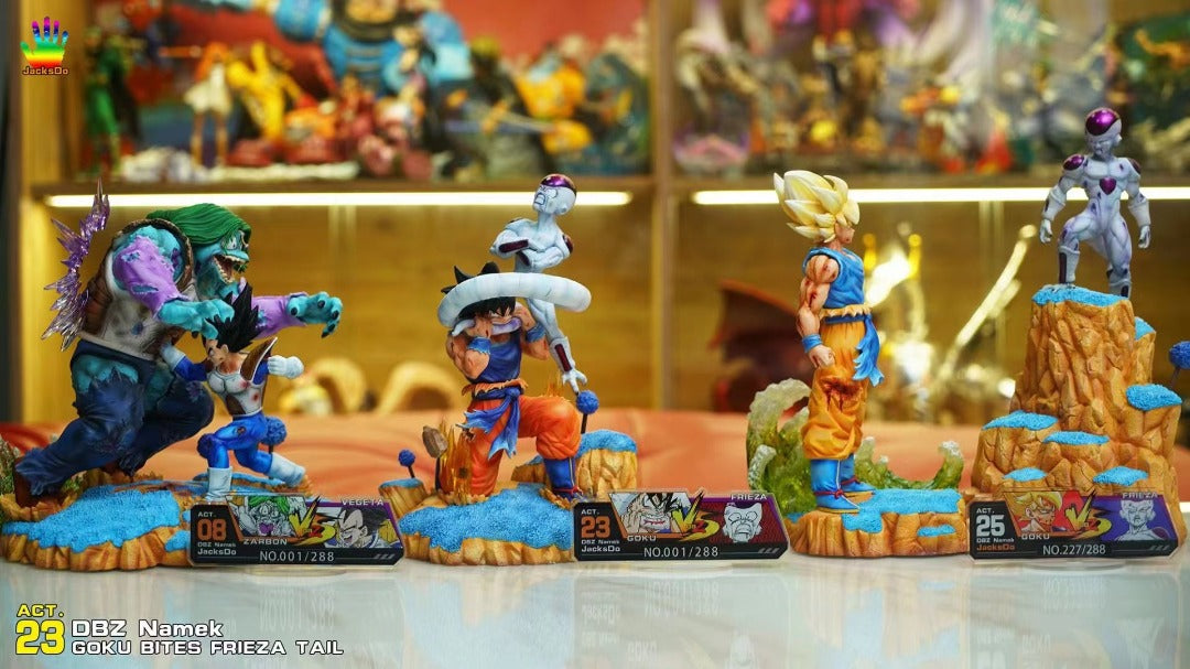 Dragon Ball - JacksDo Studio Goku bites Frieza's tail
