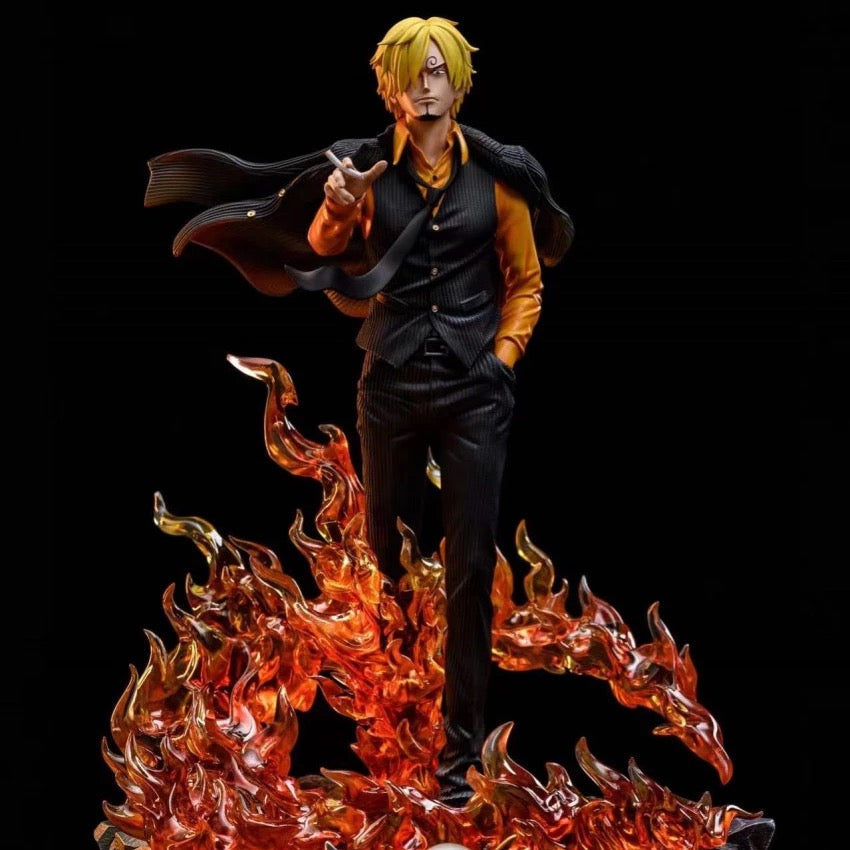 One Piece Figure Smoking Vinsmoke Sanji 11-inch Anime Figure Statue