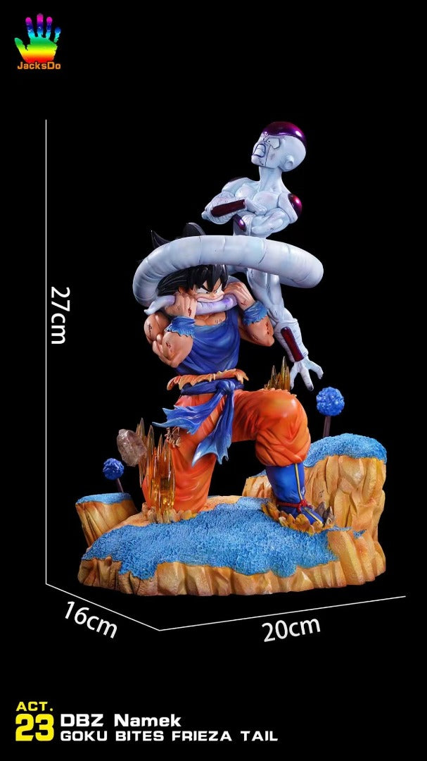 Dragon Ball - JacksDo Studio Goku bites Frieza's tail