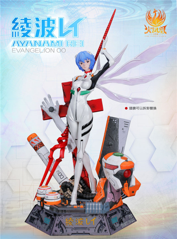 Evangelion - Fire Phenix Studio EVA Ayanami Rei Resin Statue - DaWeebStop