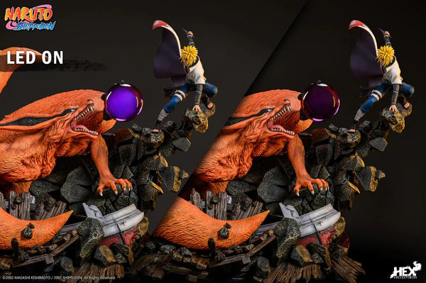 Naruto - HEX Collectibles Studio Namikaze Minato VS Nine Tails Kurama