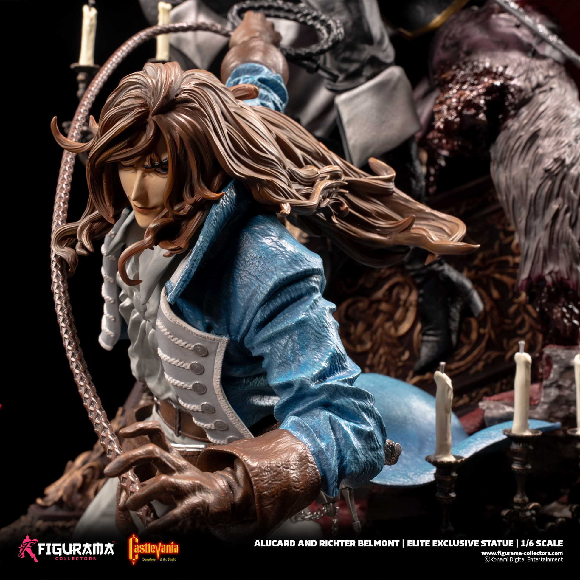 Castlevania Figurama Alucard and Richter statue - Alucard detail