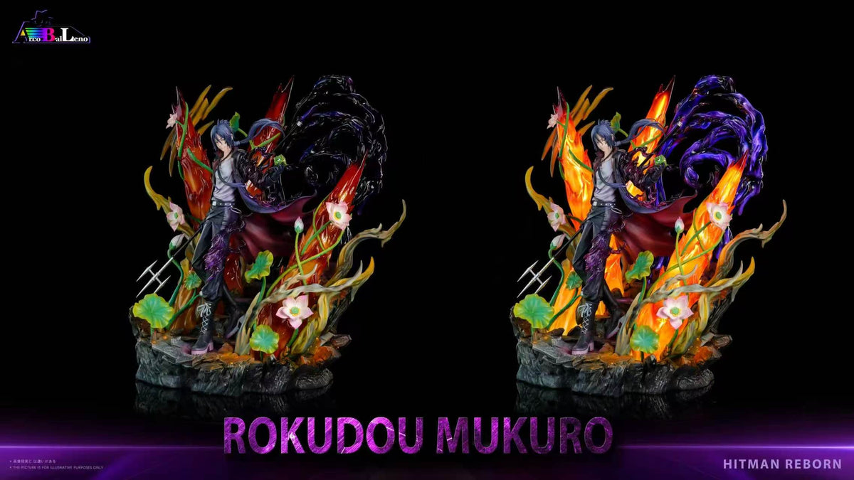 Mukuro Rokudo statue color versions comparison