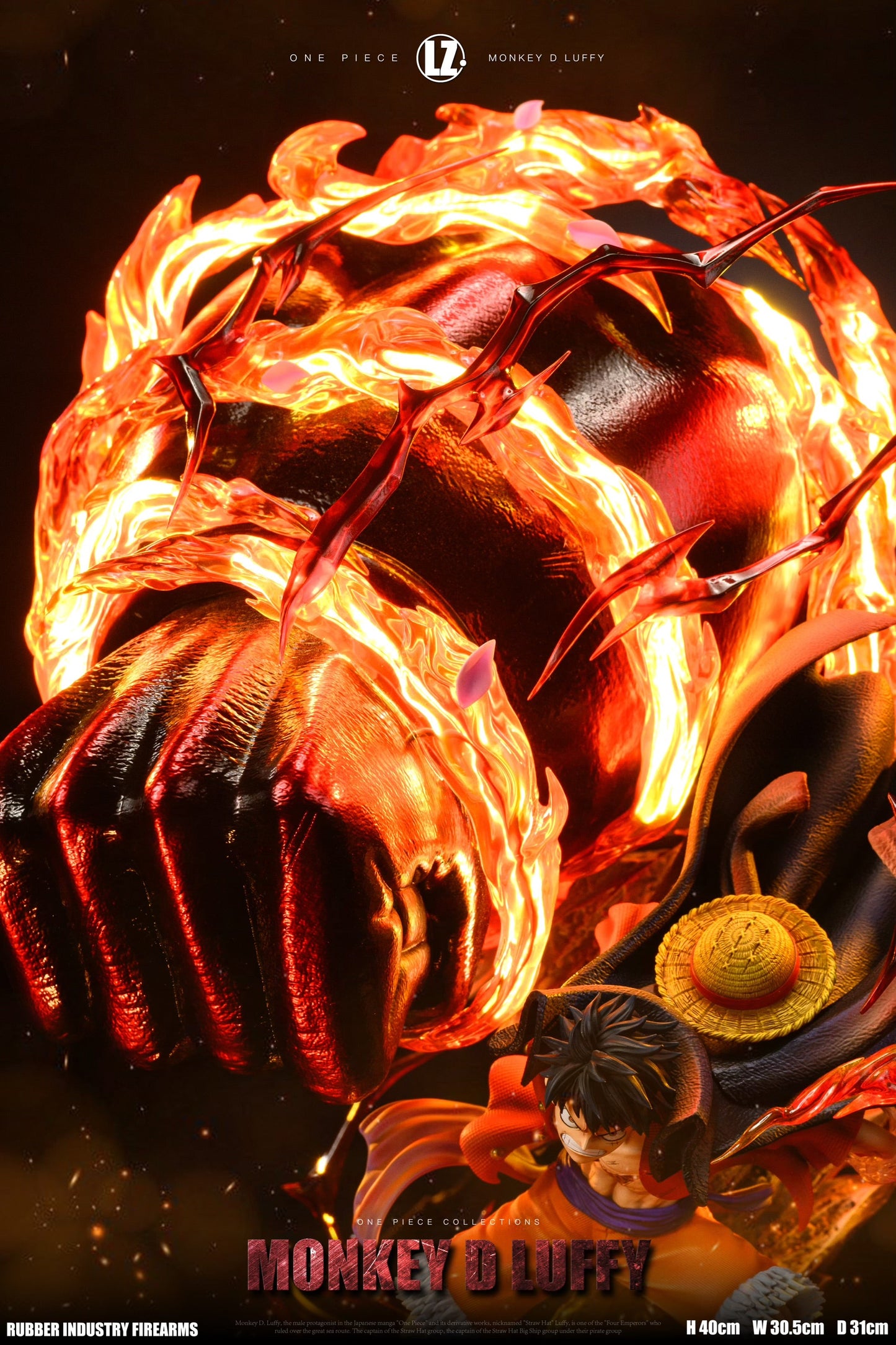 One Piece - LZ Studio Gear 3 Fire Fist Luffy (LED)