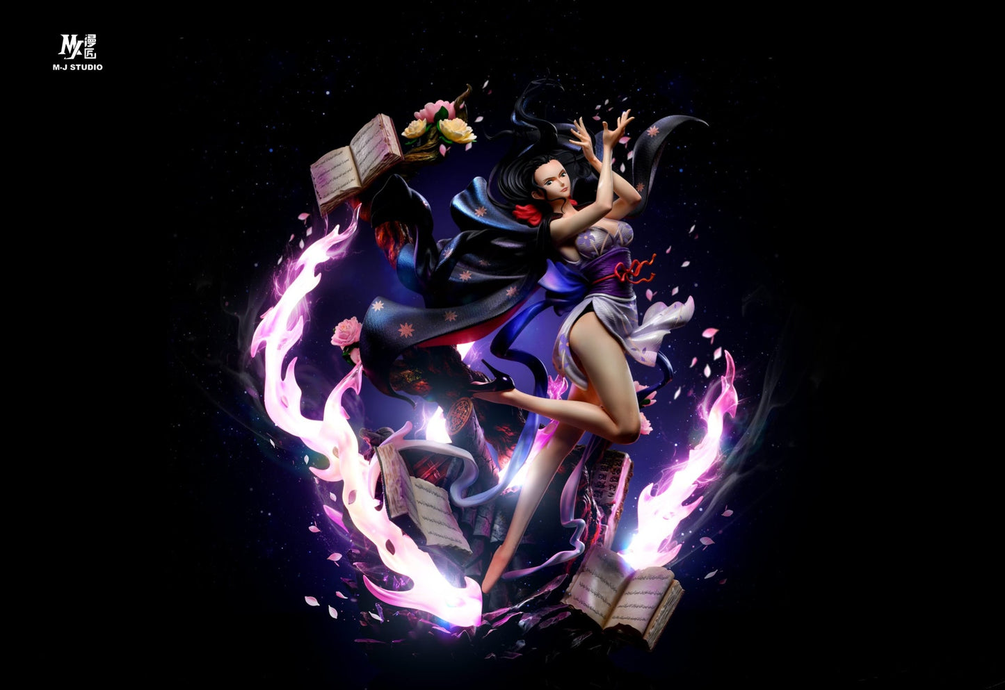 One Piece MJ Studio Nico Robin LED resin statue - LED lighting