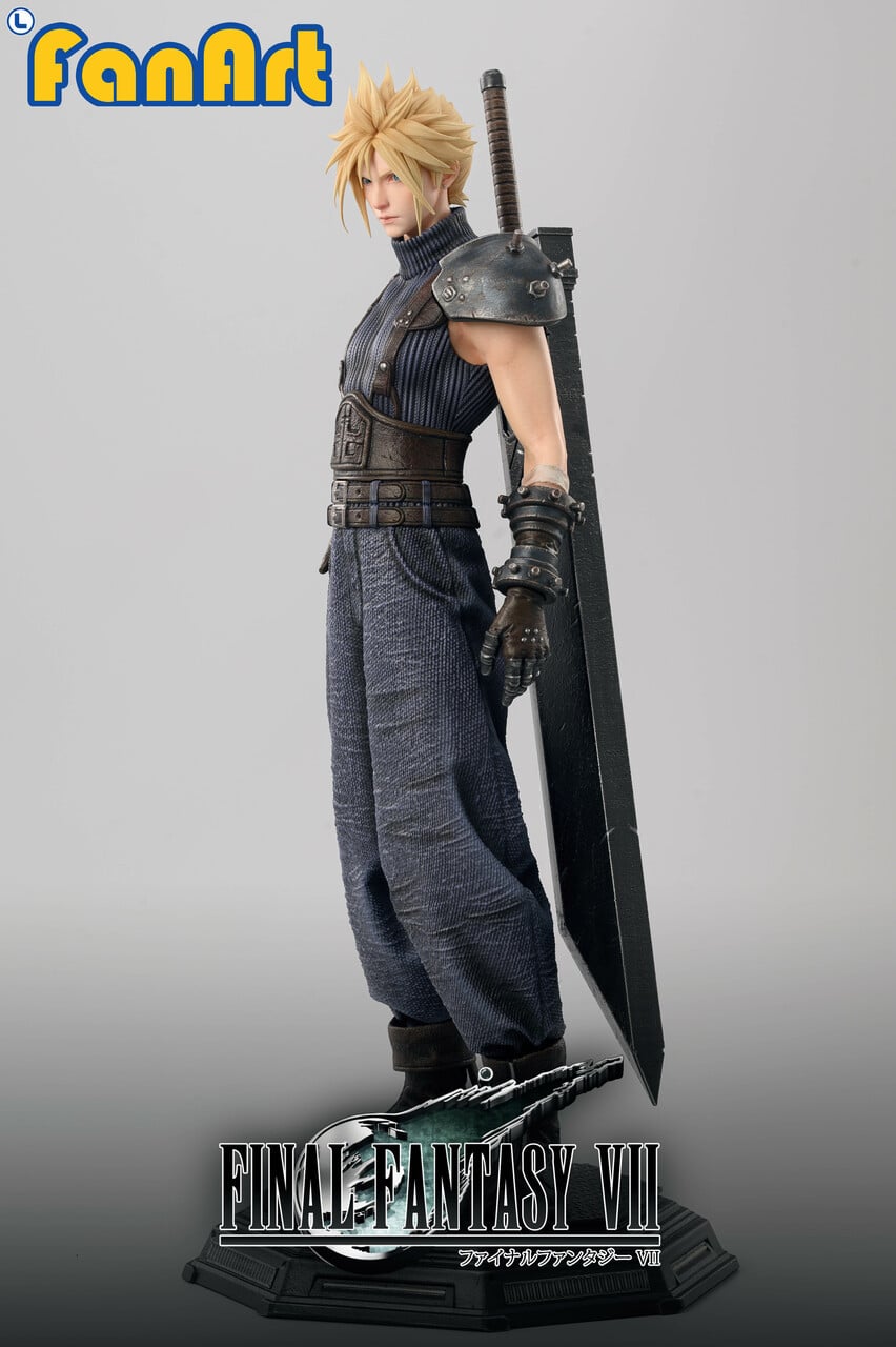Fanart Studio Cloud Strife 1/3 statue side