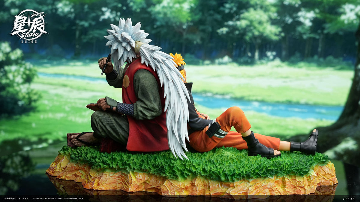 Naruto - Xing Chen Studio Jiraiya and Naruto 1/6 resin statue - side profile - DaWeebStop