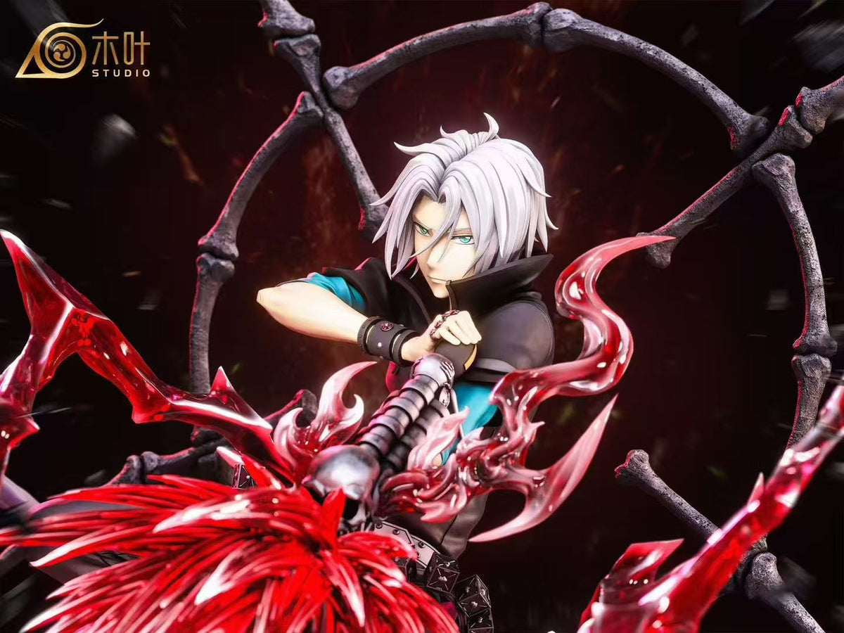Hayato Gokudera statue front view with LED glow