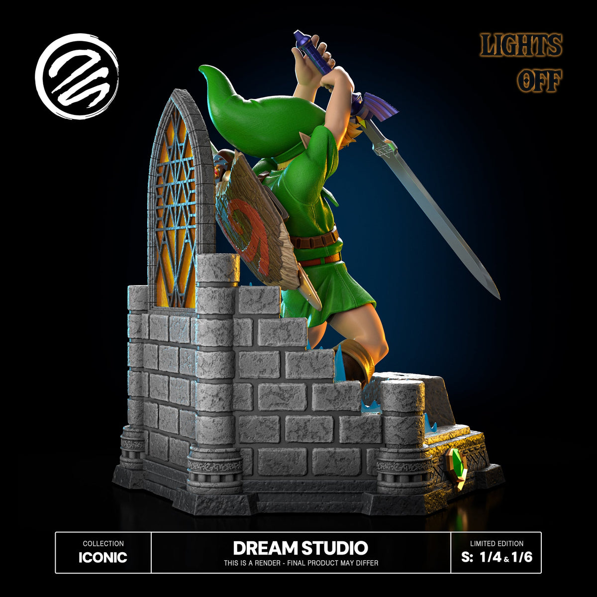 Dream Studio Link Pulling the Master Sword 1/6 resin statue