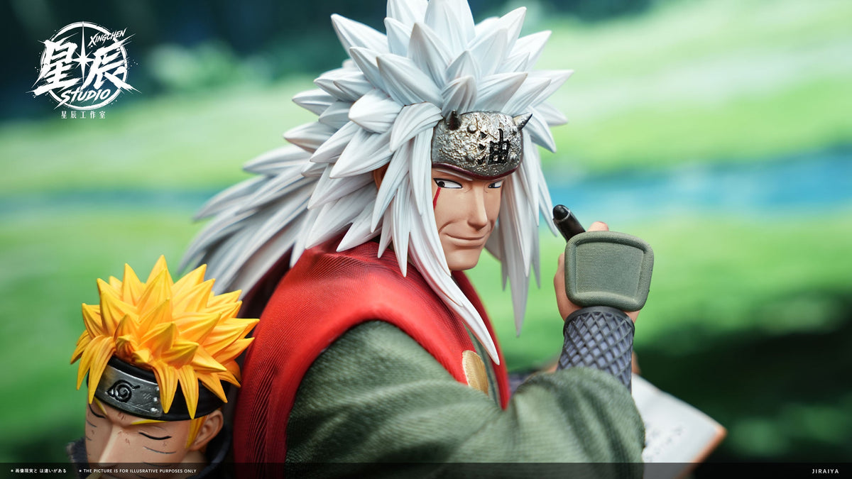 Naruto - Xing Chen Studio Jiraiya and Naruto 1/6 resin statue - Jiraiya close-up - DaWeebStop