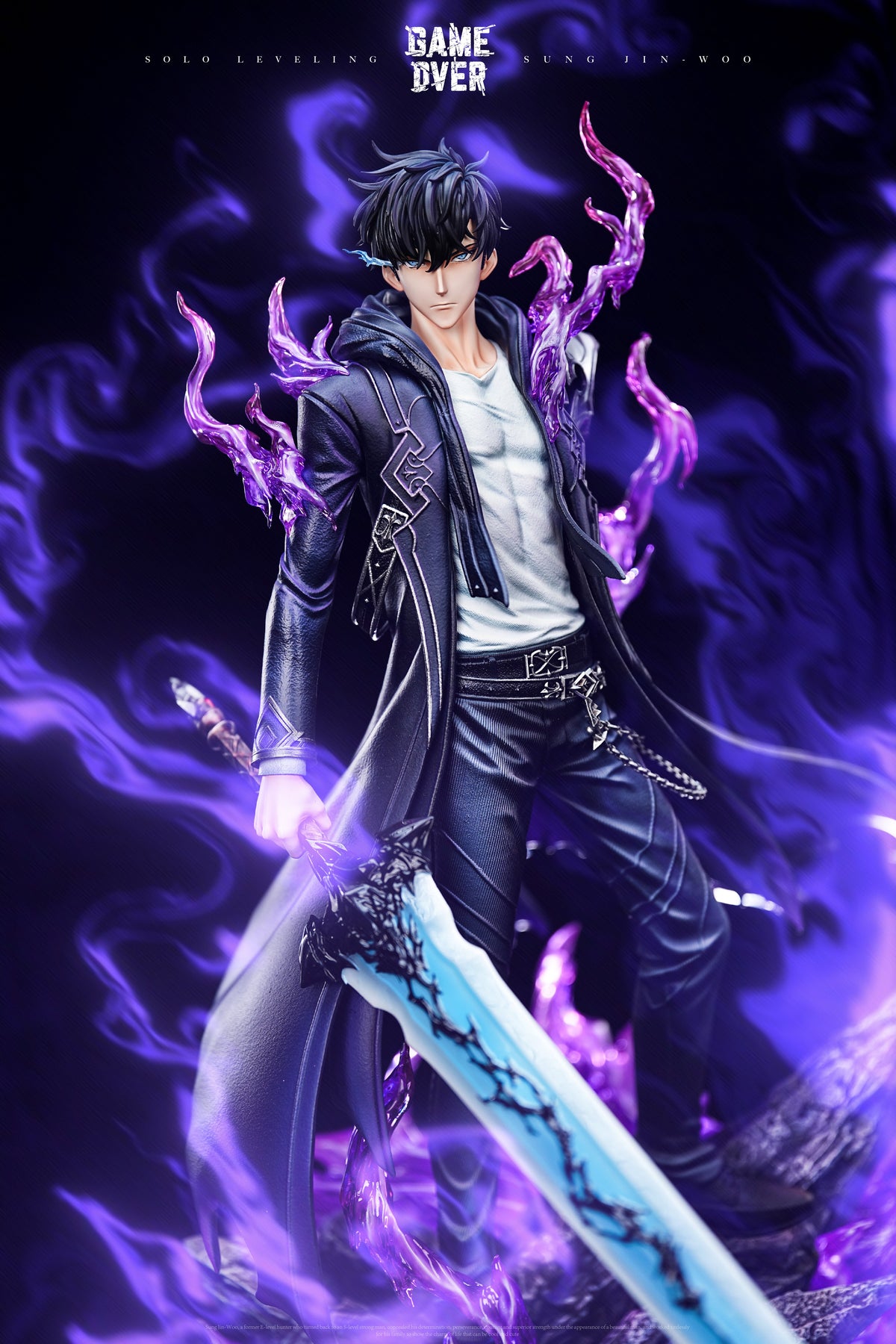 Solo Leveling Game Over Studio Sung Jin Woo 1/6 LED resin statue - image 4