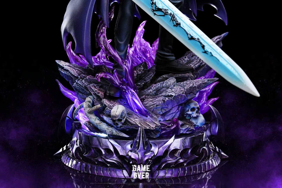 Solo Leveling Game Over Studio Sung Jin Woo 1/6 LED resin statue - LED base detail