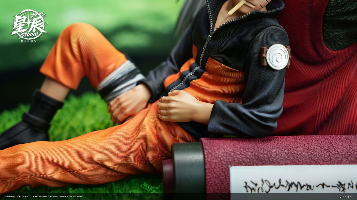 Naruto - Xing Chen Studio Jiraiya and Naruto 1/6 resin statue - Naruto close-up - DaWeebStop