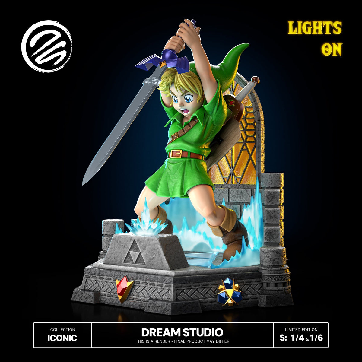 Dream Studio Link Pulling the Master Sword 1/6 resin statue