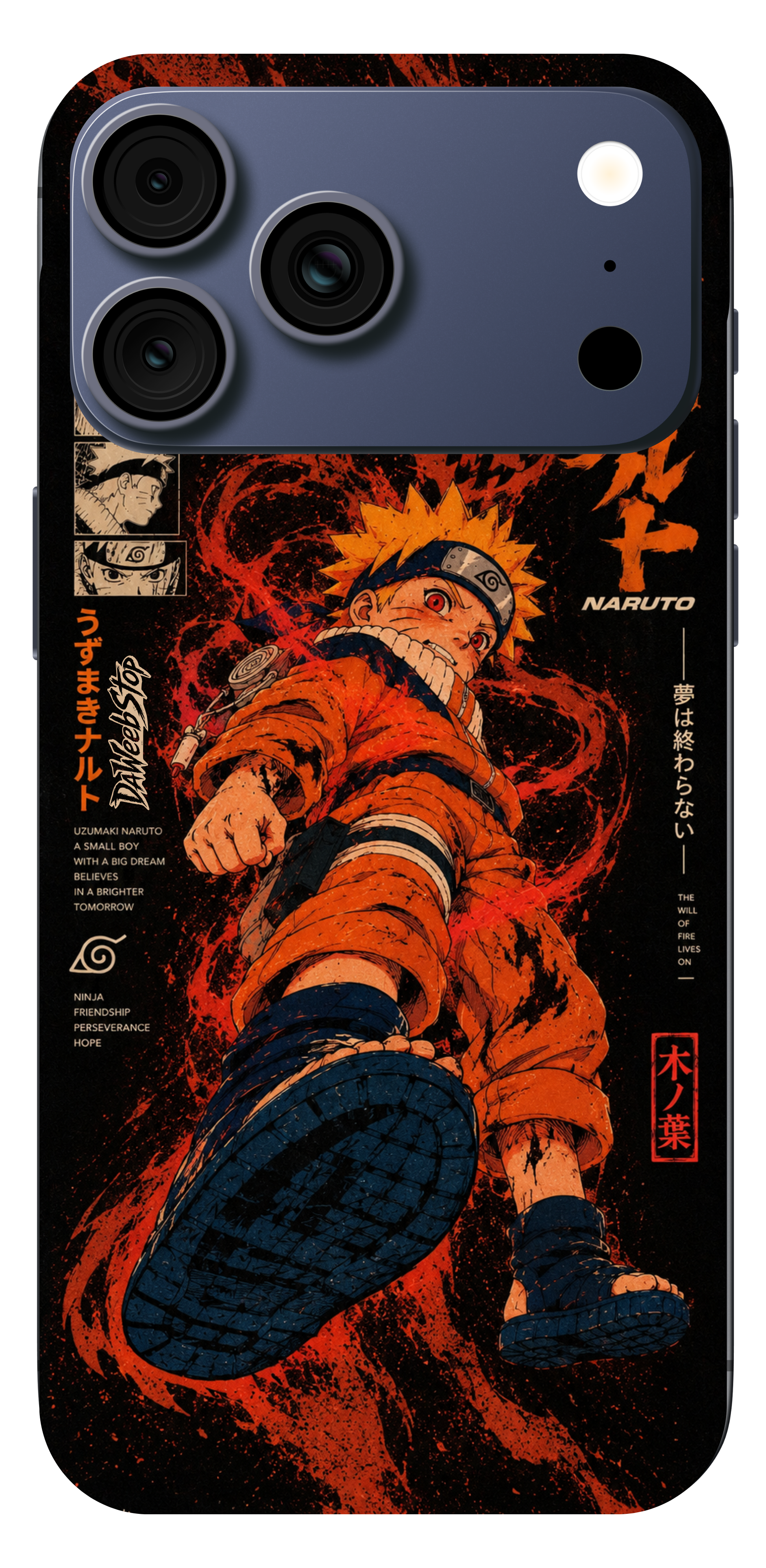 Naruto Uzumaki phone case artwork