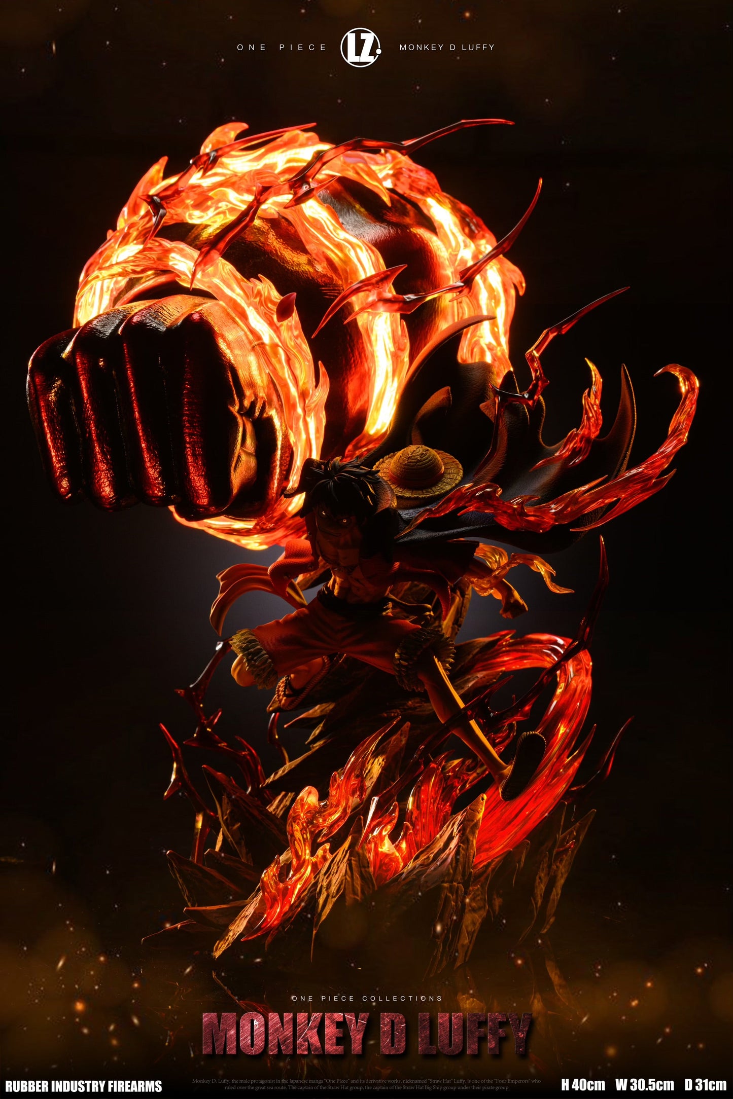 One Piece - LZ Studio Gear 3 Fire Fist Luffy (LED)