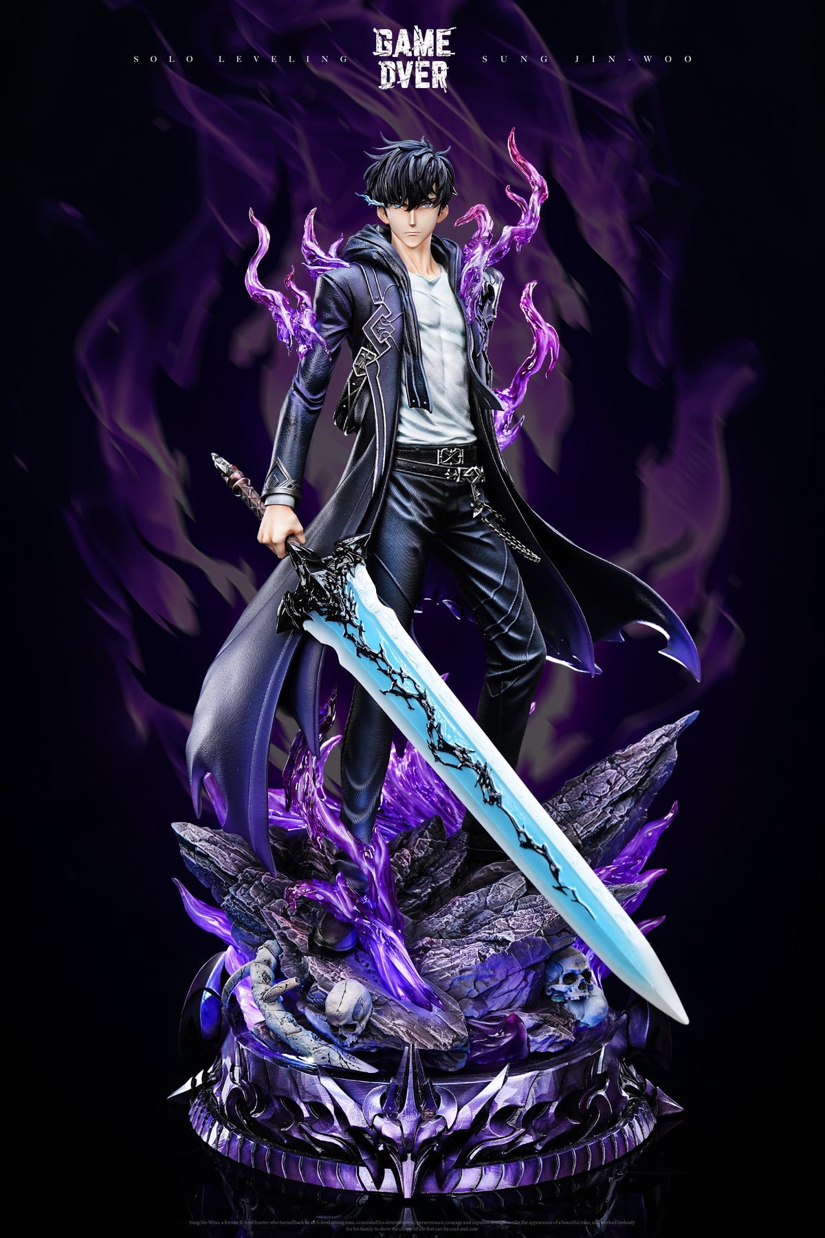 Solo Leveling Game Over Studio Sung Jin Woo 1/6 LED resin statue - image 2