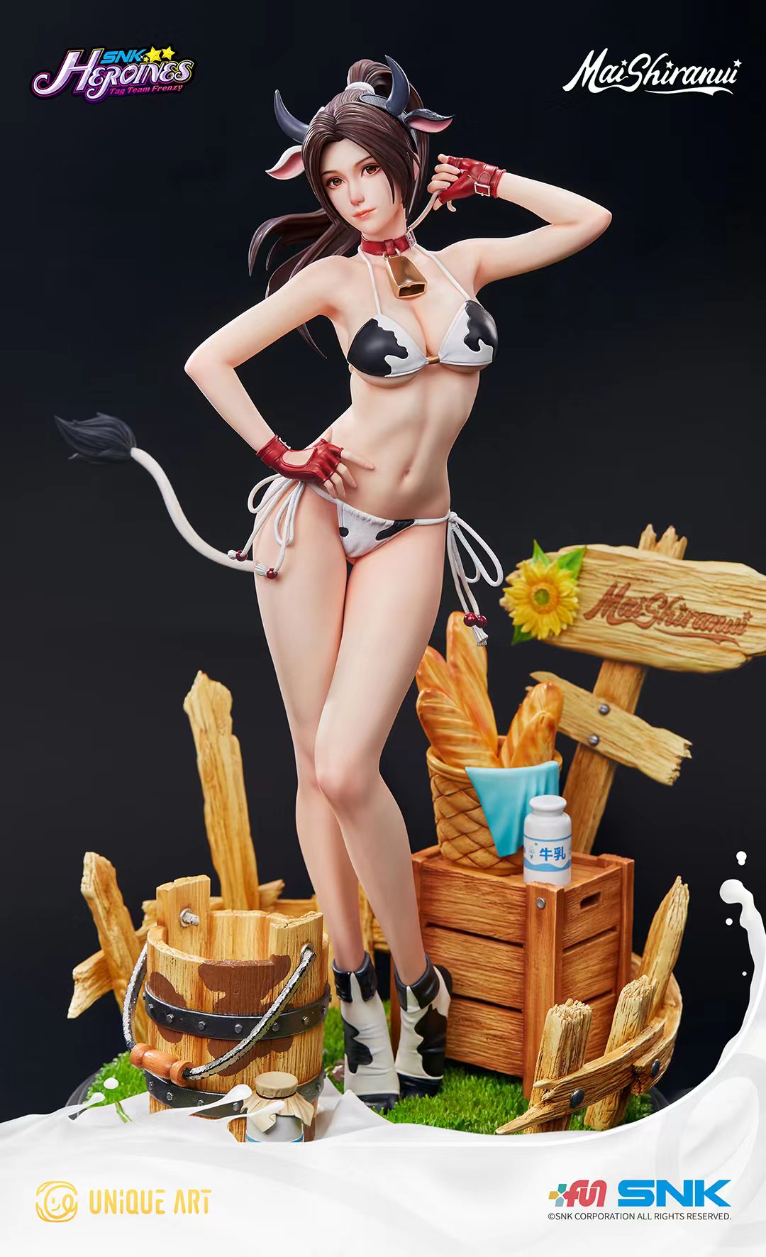 SNK Heroines Mai Shiranui 1/4 scale statue - detail