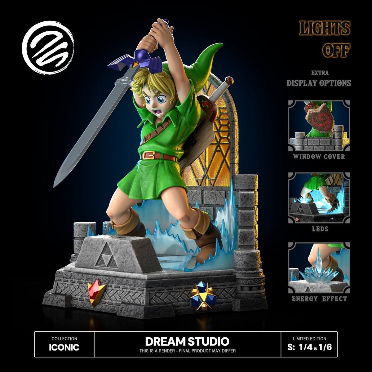 Dream Studio Link Pulling the Master Sword 1/6 resin statue