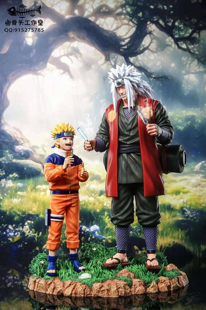 Naruto -Fish Bone Studio Jiraiya and Naruto