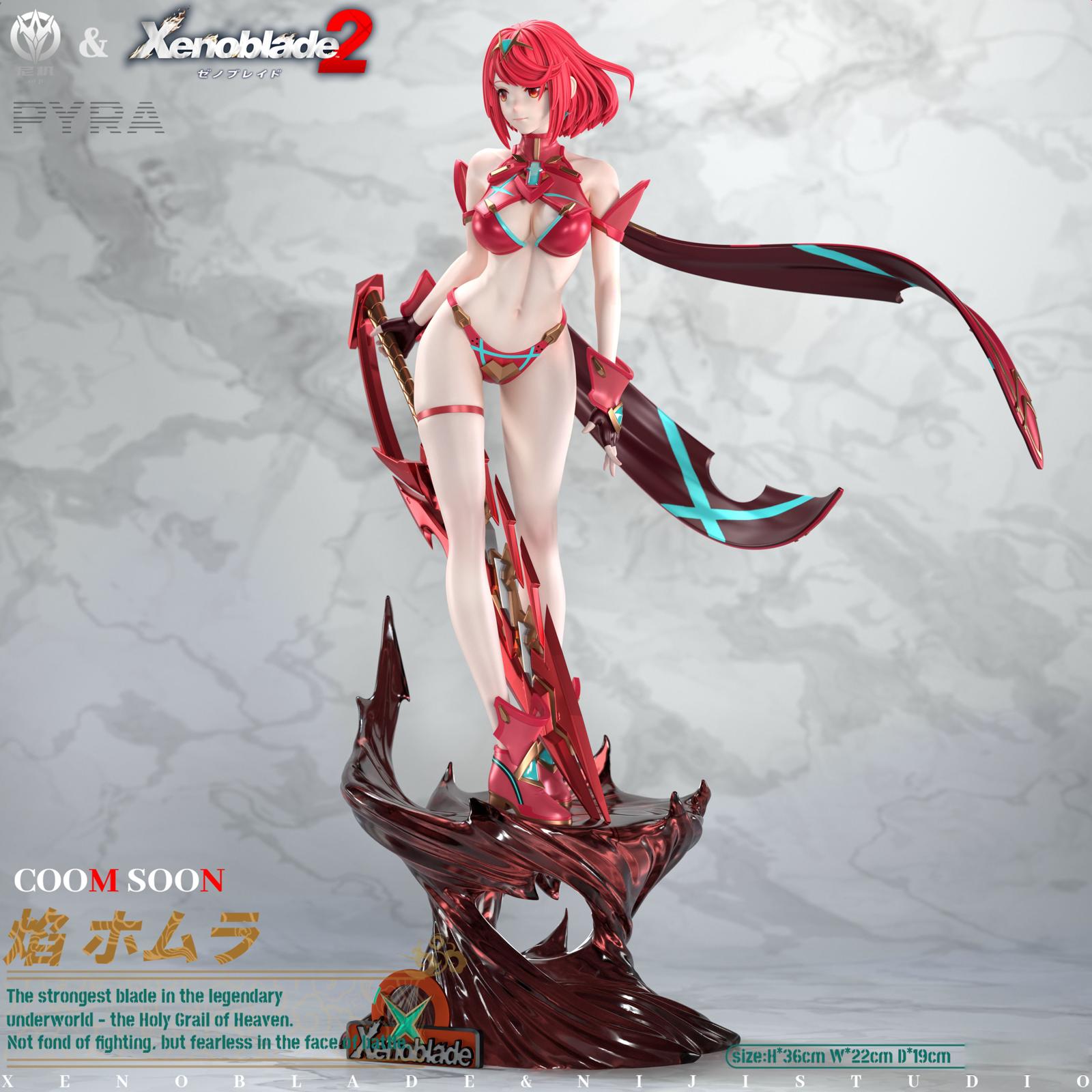 Xenoblade Chronicles 2 NiJi Studio Pyra resin statue - view